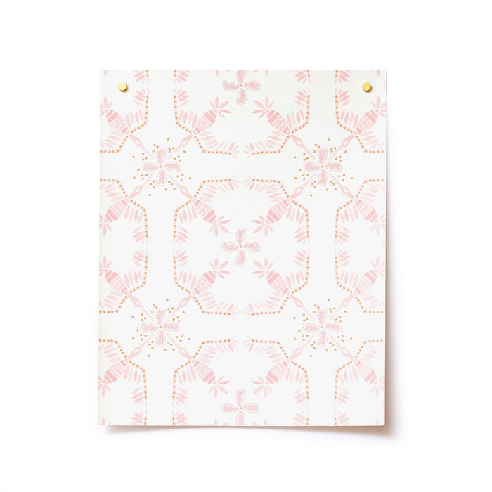 Morning Glory Wallpaper in Pink Sunshine sample
