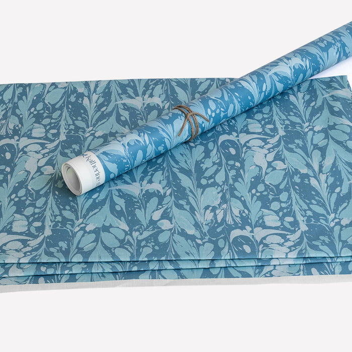 Ocean Seaweed Wallpaper in Oxford and coordinating fabric