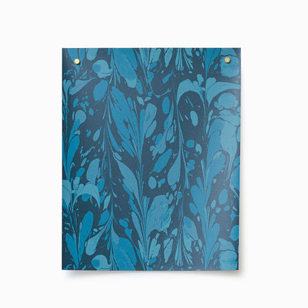 Ocean Seaweed Wallpaper in Prussian Blue sample