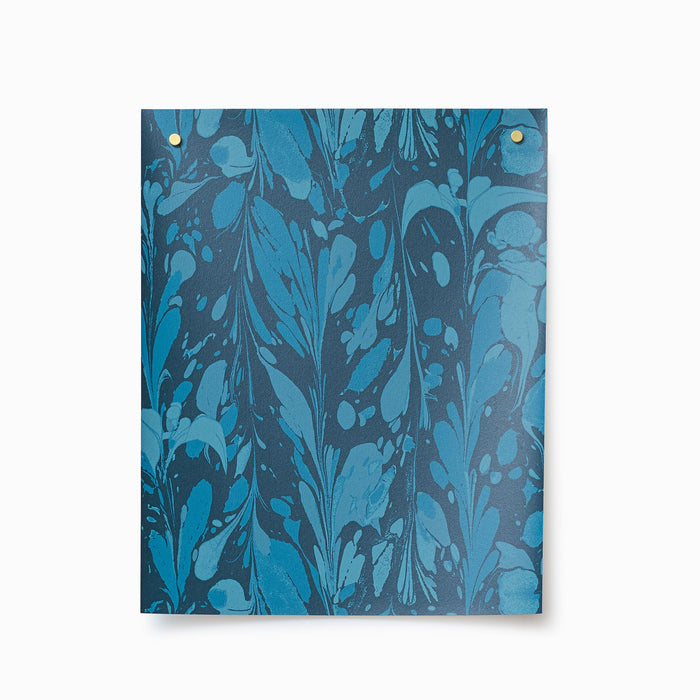 Ocean Seaweed Wallpaper in Prussian Blue sample